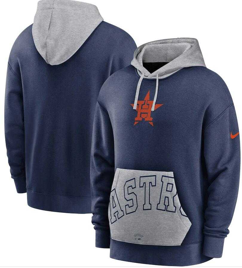 Men's Houston Astros Nike Navy Gray Heritage Tri Blend Pullover Hoodie,We sell and wholesale Men's Houston Astros Nike Navy Gray Heritage Tri Blend Pullover Hoodie on line form chian!